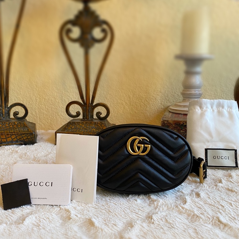 GUCCI Marmont Matelasse Belt Bag